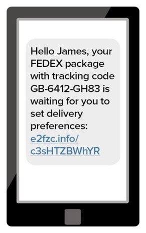 Text message package scam delivers more than your .